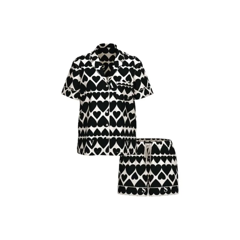 Victoria's Secret Pajama Set Women's Black-0