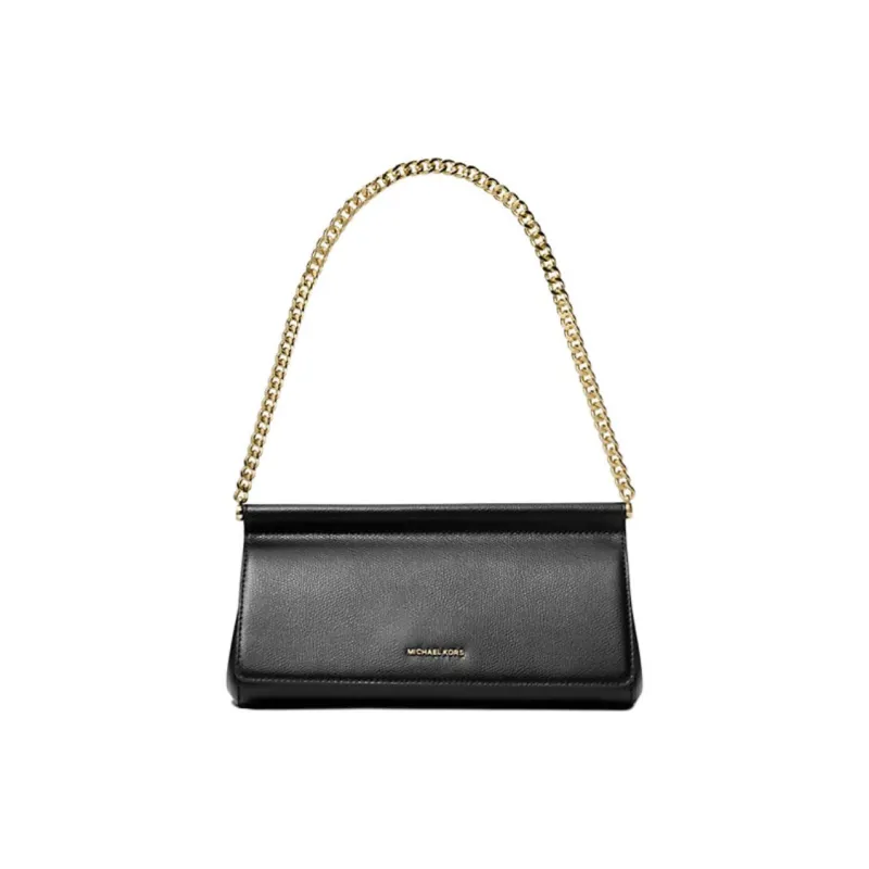 MICHAEL KORS Nubuck Leather Shoulder Bag Medium Size Women's Black-0