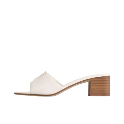 LOUIS VUITTON Capri Slide Slippers 4.5cm Women's White