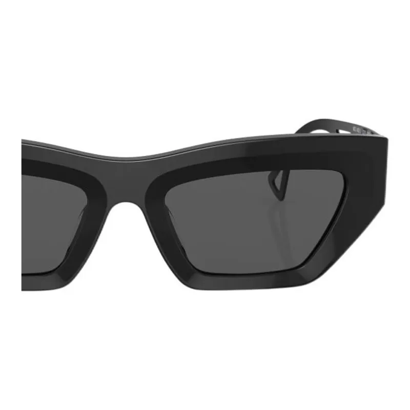 VERSACE Logo embossed Rectangle frame Sunglasses-2