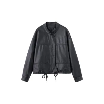 Yi Mengyuan Leather Jacket Women's