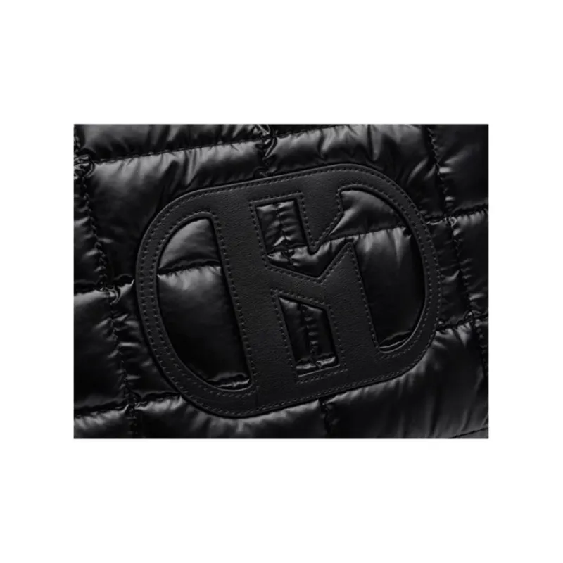 HAZZYS Polyurethane Tote Bag, Shopping Bag, Shoulder Bag, Handbag Tubas Women's Black-8