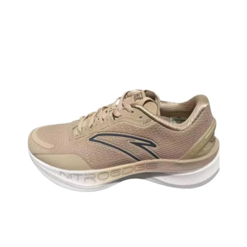 Anta Anti-Slip Wear-Resistant Low-Top Running Shoes Men's Gray Brown-0