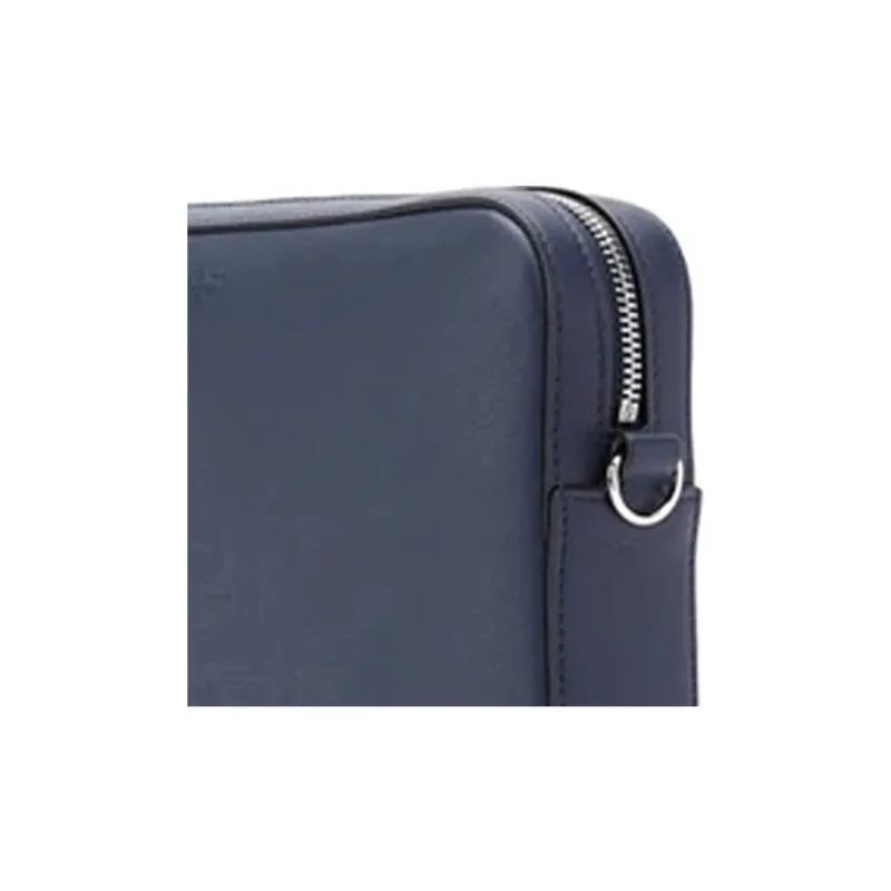 FENDI Leather Camera Bag Shoulder Bag Crossbody Bag Men's Dark Blue/Navy Blue-4