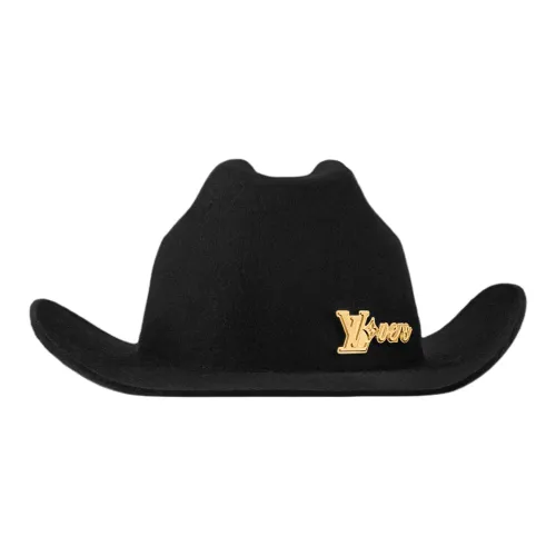 LOUIS VUITTON Wool Metal Hats & Caps Unisex Black
