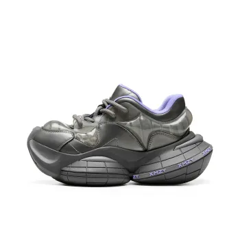 XMZY Interstellar Frisbee Series Chunky Sneakers Women's Low Top Cold Light Gun/Angora Red/Guava Pink/Sand Peach/Pearl White