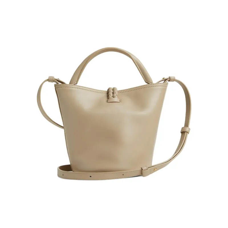 Bottega Veneta Calfskin Bucket Bag Handbag Trumpets Women's Light Brown-2