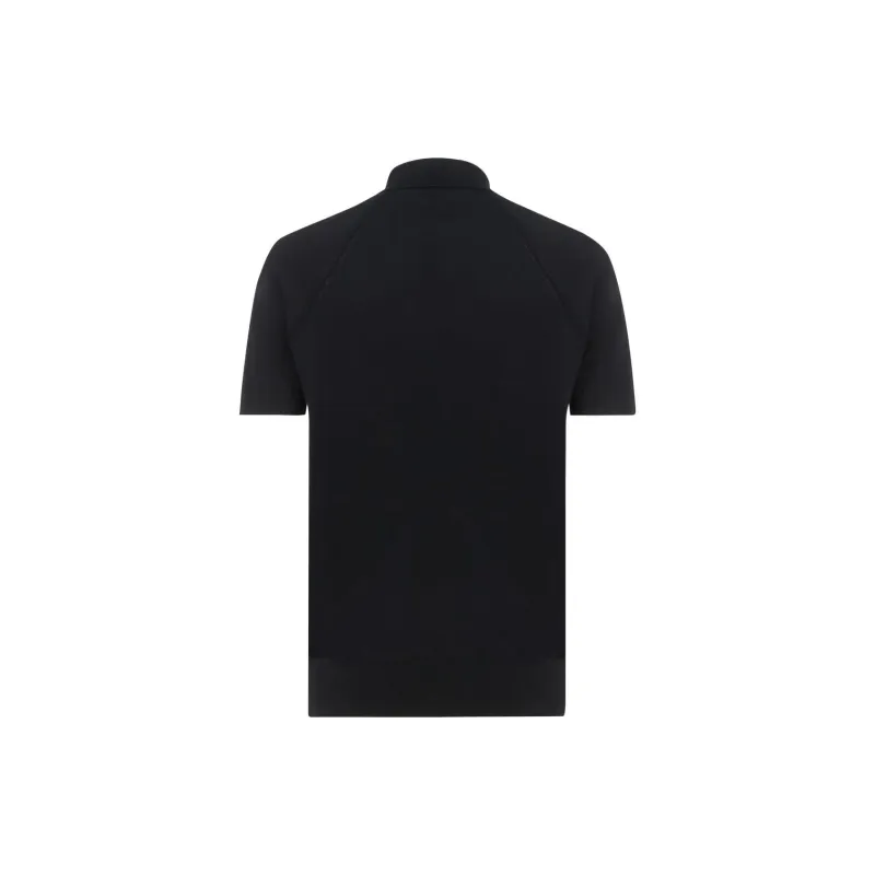 PAOLO PECORA MILANO SS25 Polo Shirt Men's Black-1