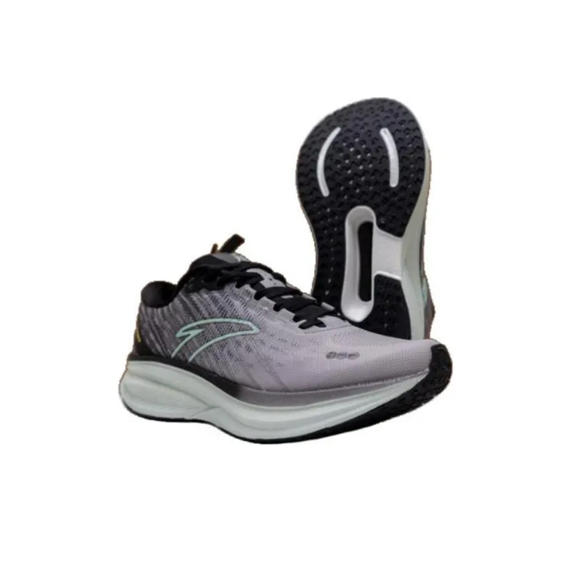 Anta Cushioning Rebound Low Top Running Shoes Men's Gray-3