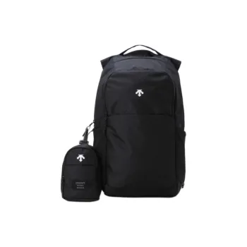 DESCENTE Nylon Backpack Unisex Black