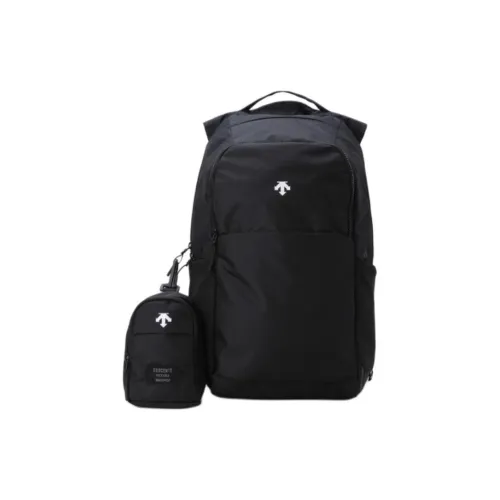 DESCENTE Nylon Backpack Unisex Black