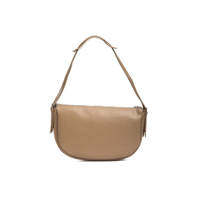 TRUSSARDI Leather Shoulder Bag Women's Camel-2
