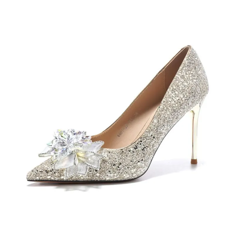 Than Than Me Slim Heel High Heels Women's-4
