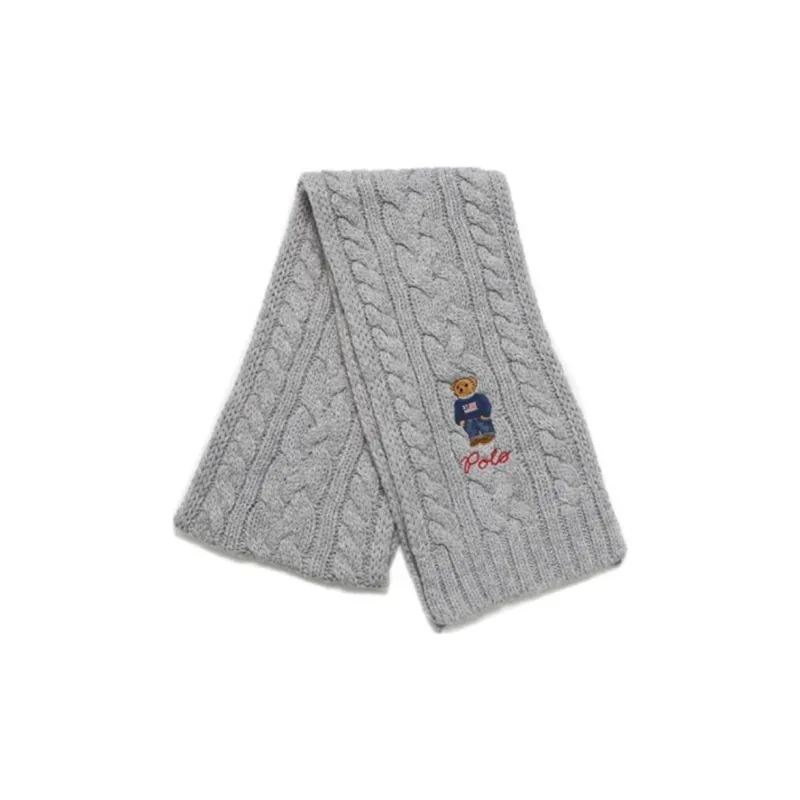 Polo Ralph Lauren Polyester Knit Scarves Men's Gray-4