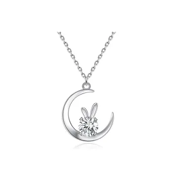Brilliant Heart S925 Necklaces Women's