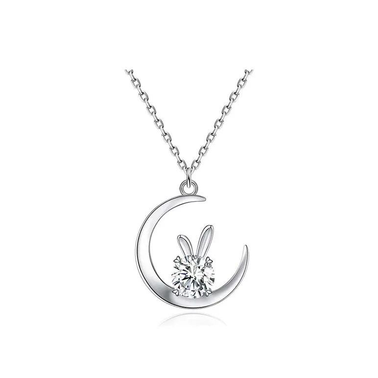 Brilliant Heart S925 Necklaces Women's-0