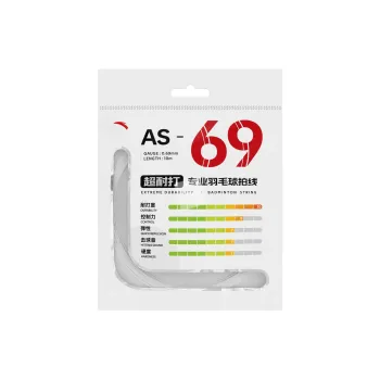 Anta Durable Type Badminton Racket Strings White Nylon Unisex 0.69mm*10m