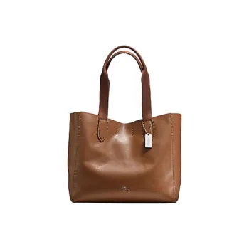 COACH Derby Cow Leather Tote Bag Shopping Bag Shoulder Bag Crossbody Bag Handbag Large Size Women's Brown