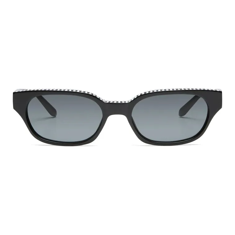 Linda Farrow Acetate Rectangular Sunglasses Women's Black-1
