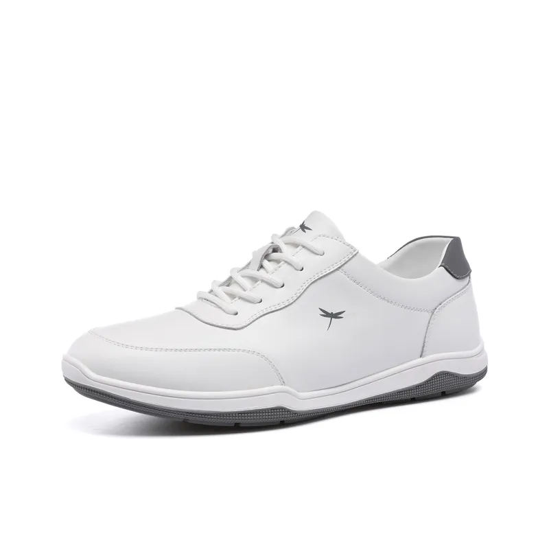 RED DRAGONFLY Leather Sports Shoes Wear resistant And Lightweight Low Top Casual Leather Travel Shoes-6