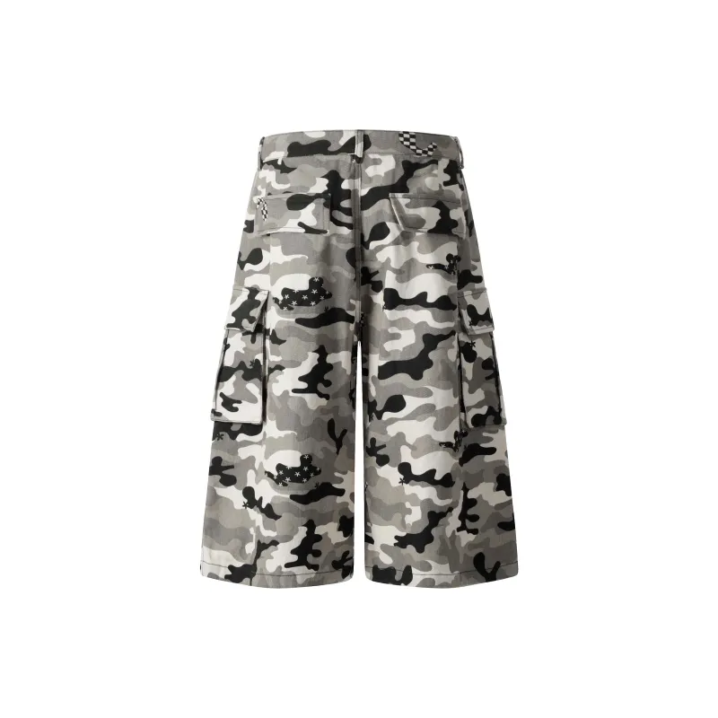 VINMUK Denim Shorts Unisex Camouflage-1