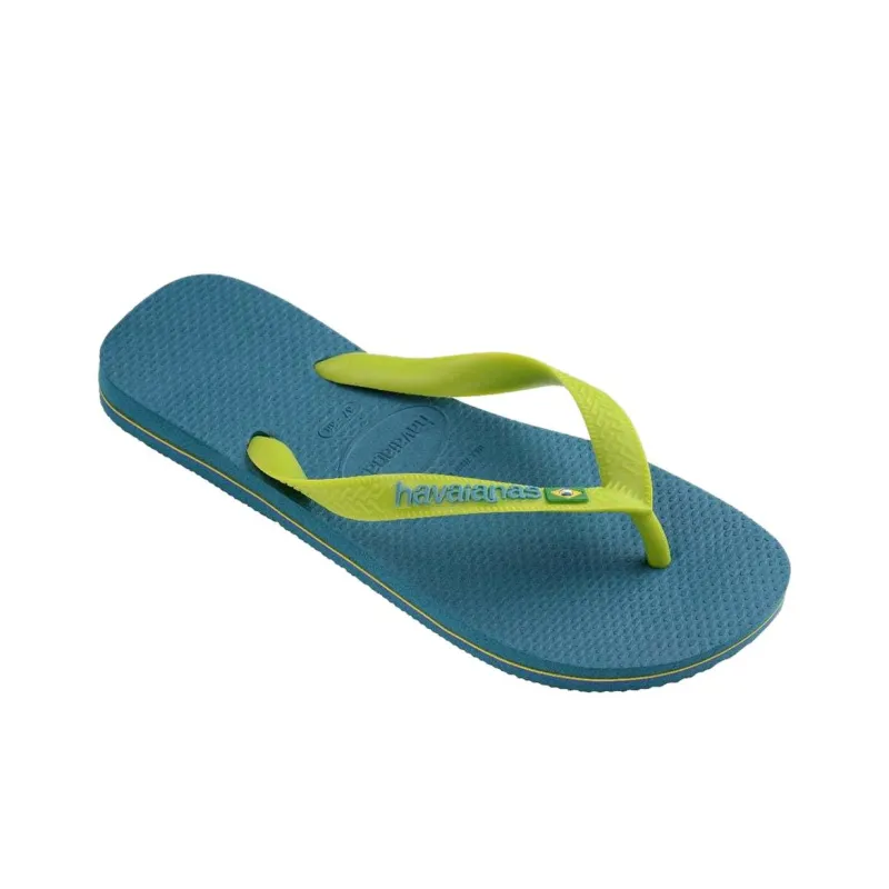 Havaianas Rubber Sole Abrasion-Resistant Flip Flops Men's Blue-2