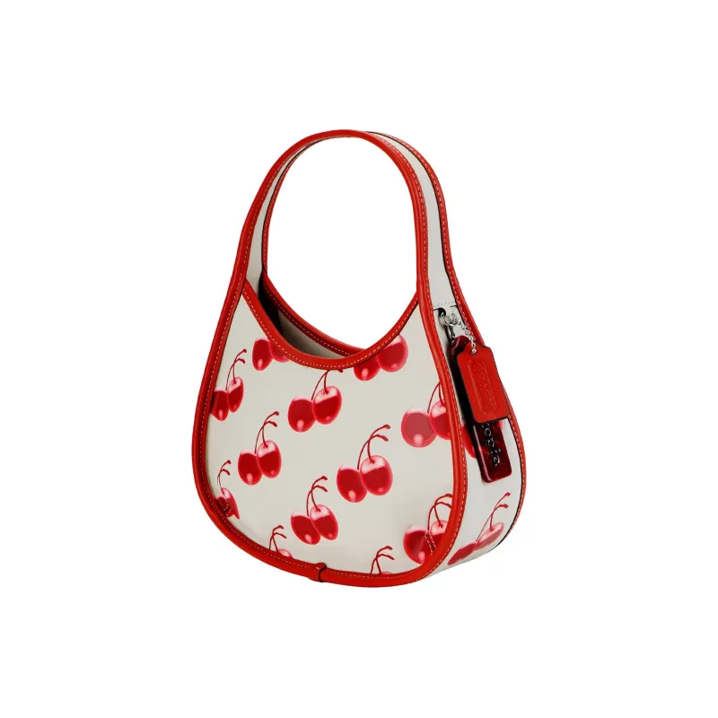 Coachtopia Leather One Shoulder Handbag Trumpets Women's Cloud Multicolor-1