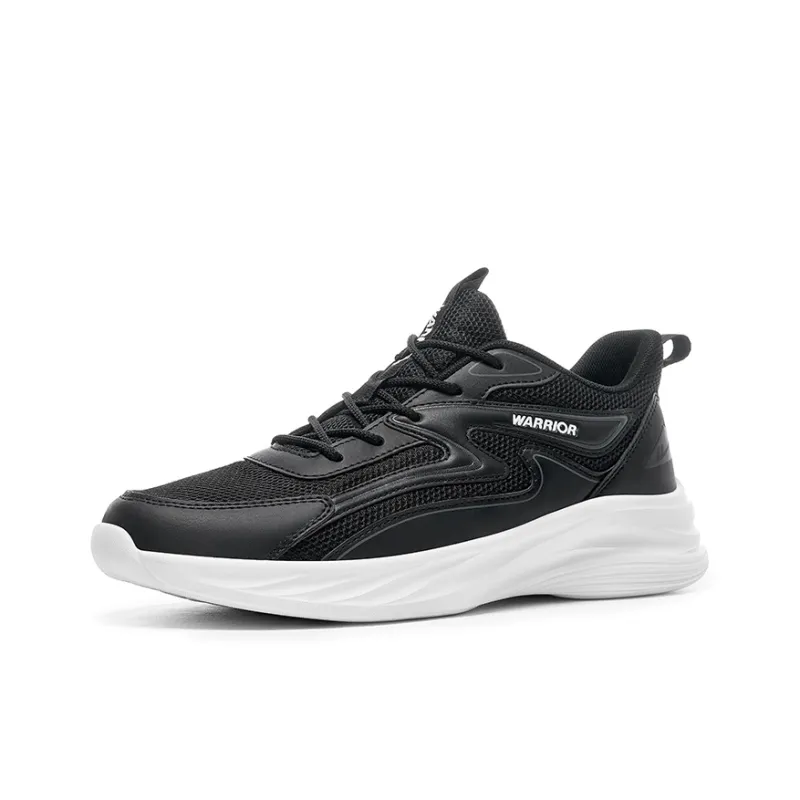 Warrior Wear-resistant Lightweight Breathable And Non-slip. Low-Top Running Shoes Men's Black-2