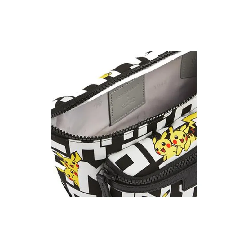 LONGCHAMP Pokémon Collaboration Le Pliage Canvas Canvas Bag Fanny Pack Unisex Black-4