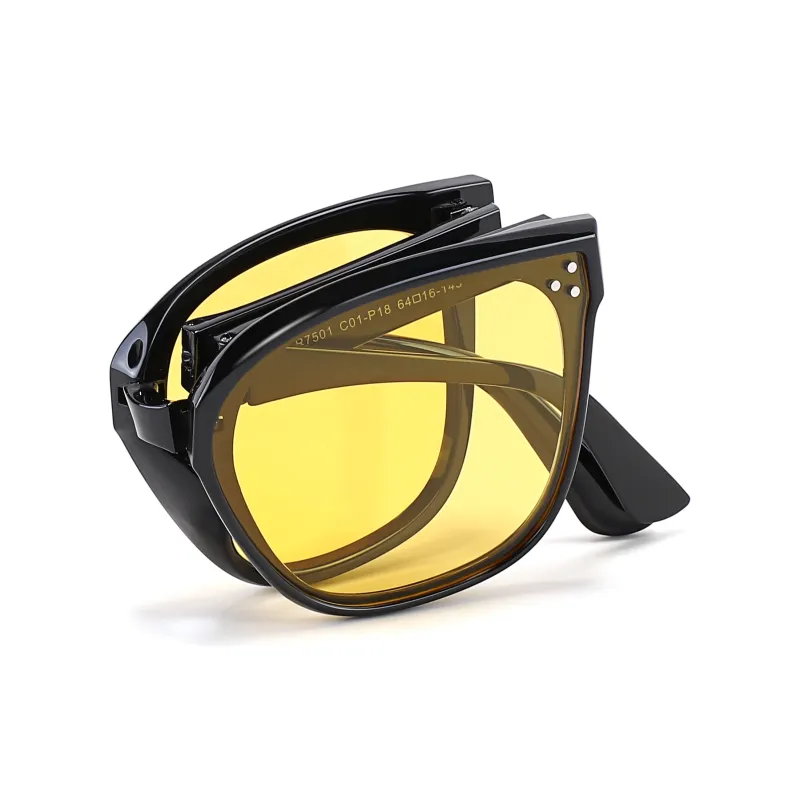 Sagawa TR/Memory Plastic Square Sunglasses Unisex-8