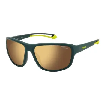 Polaroid Polycarbonate Square Sunglasses Unisex Green