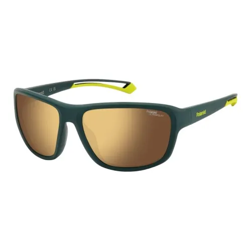 Polaroid Polycarbonate Square Sunglasses Unisex Green