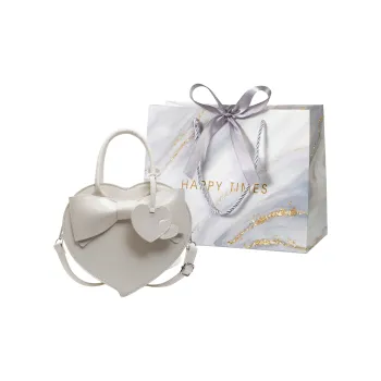 Miss Angel PU Heart Shaped Bag Shoulder Bag Handbag Women's Multicolor