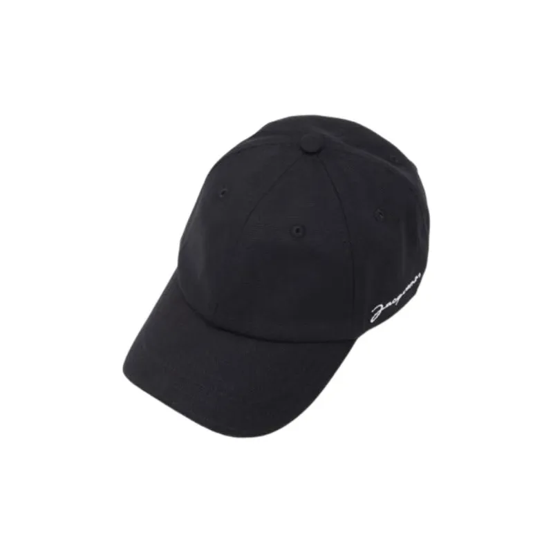Jacquemus Cotton Baseball Caps Men's Black-2