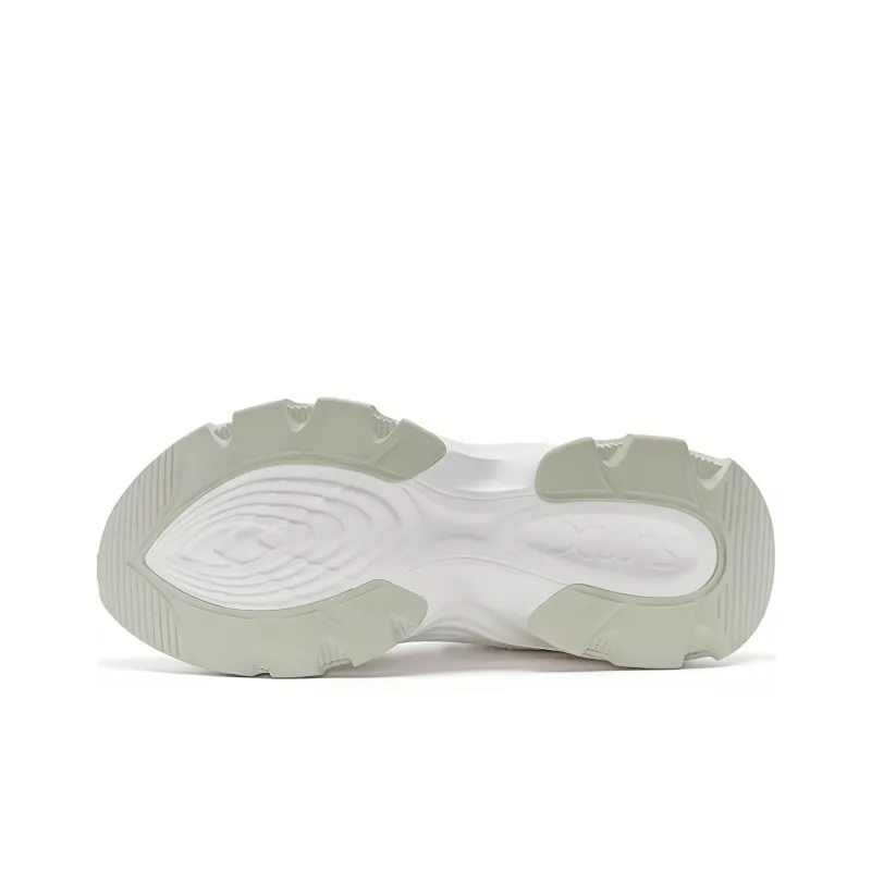 XTEP Cushioning, Wear Resistant Low Top Running Shoes Women's White Green-3