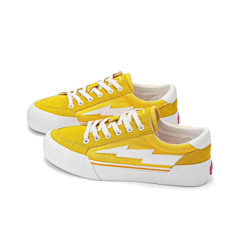 MINISO Lightning Vengeance Storm Collection Skateboard Shoes Unisex White Yellow-2