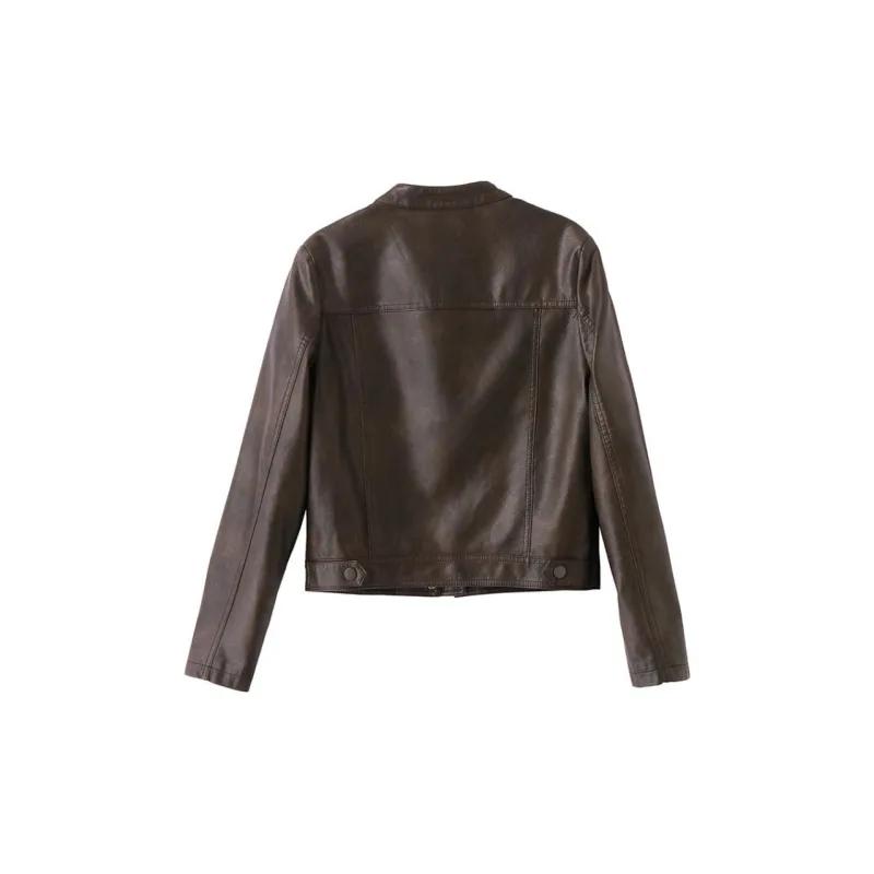 Yi Mengyuan Leather Jacket Women's-1