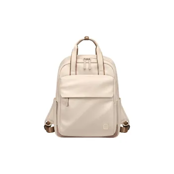 POLO Fabric Backpack Regular Women's Milk Tea Apricot/Classic Black