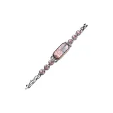 Silver-Pink Diamond Kitten Strap