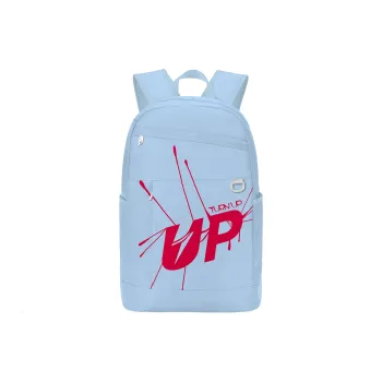 TURN UP Polyester Backpack Unisex Blue