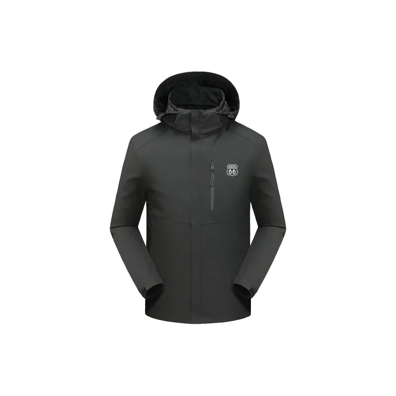 66/ROUTE 66 Waterproof, Windproof, And Abrasion Resistant Windbreaker Jacket Unisex Lilac Purple-2