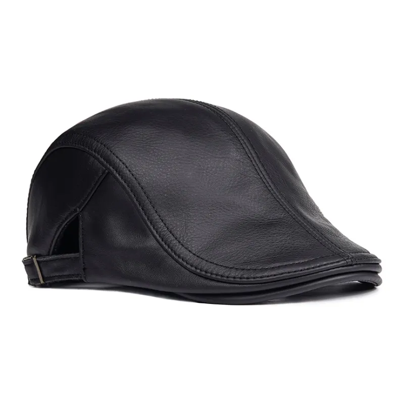 PIERRE CARDIN Cow Leather Berets Men's-2
