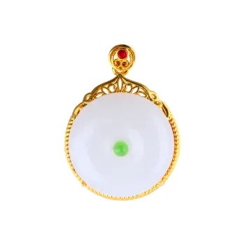 Cloudy Sky Hetian Jade Pendants White Jade Women's