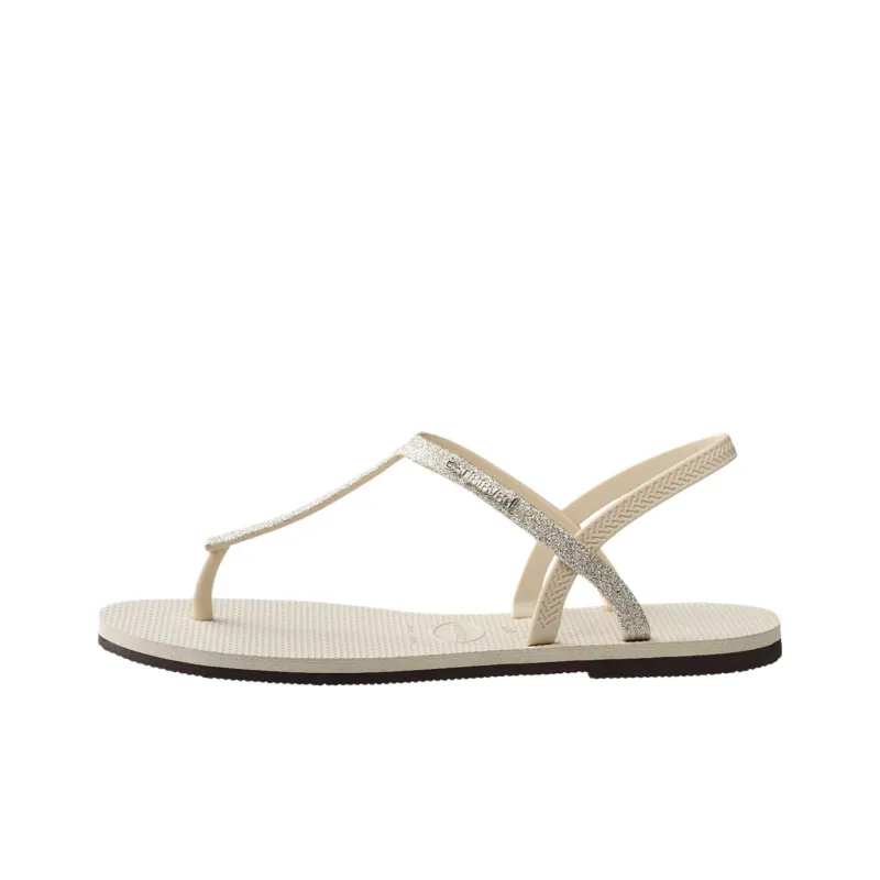Havaianas Paraty Glitter Sandals Beach Sandals Women's Beige-0
