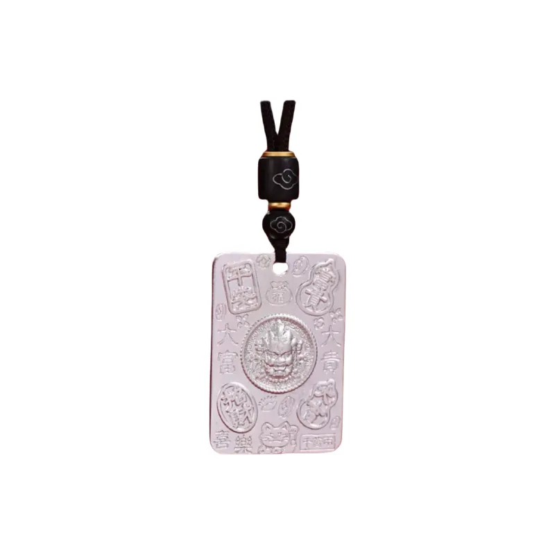 LIUXIN 999 Fine Silver Pendants Unisex-0