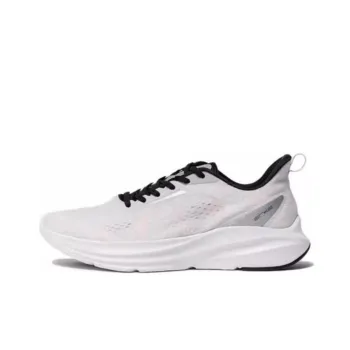 Erke Coverage Rebound Low Top Running Shoes Men's White Black