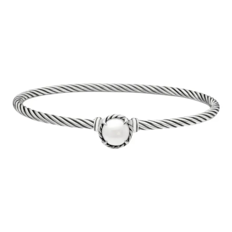 David Yurman Sterling Silver Petite Chatelaine Bracelet 3mm-1