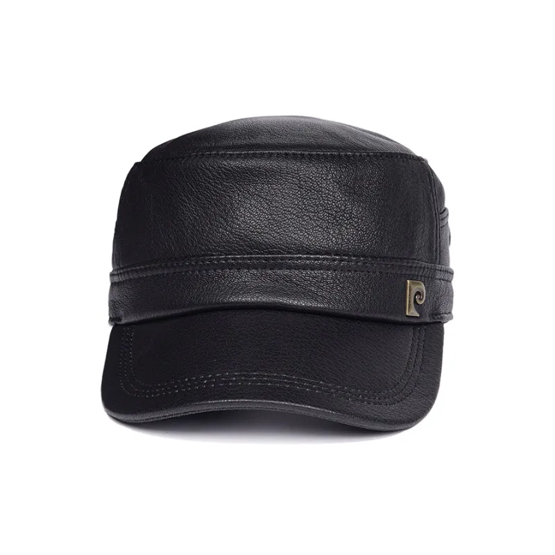 PIERRE CARDIN Polyester Goat Leather Baseball Caps Men's-1