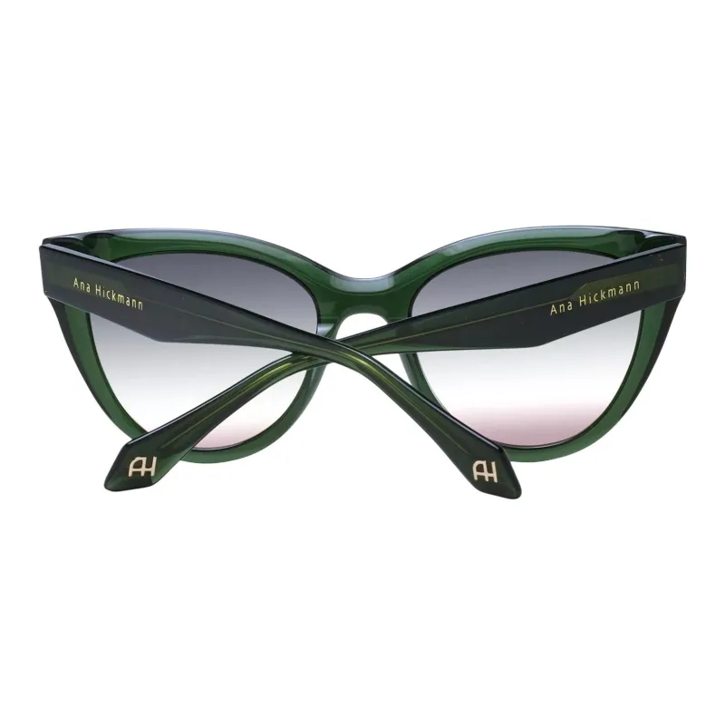 Ana Hickmann Acetate Plastic Cat Eye Sunglasses Women's Green-2