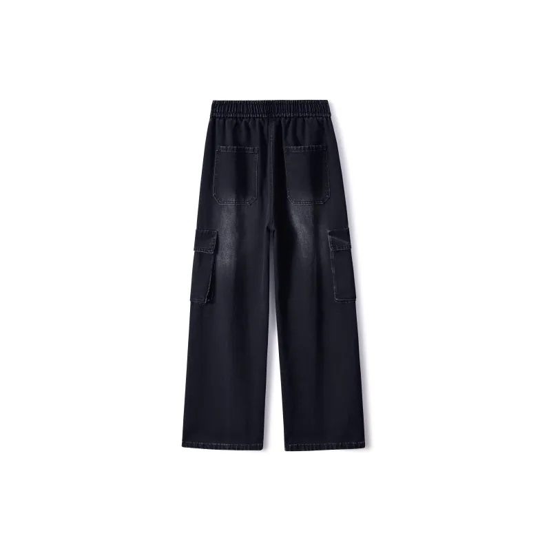 Menglaini Jeans Unisex Black-1